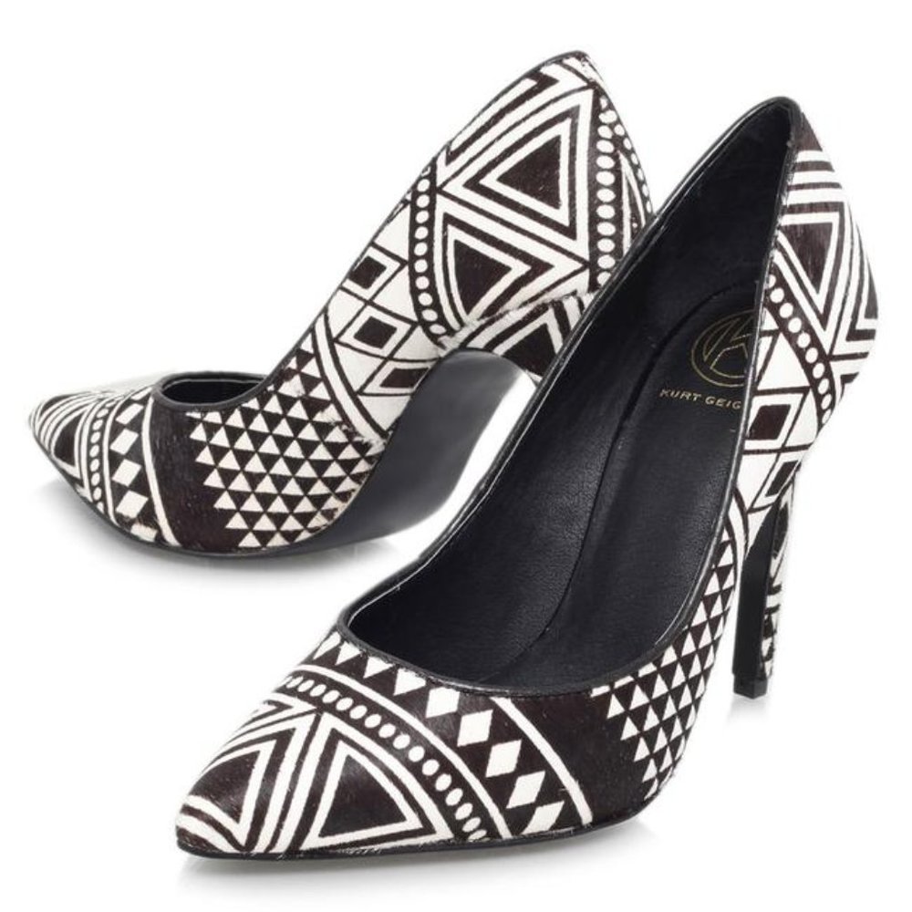 KG Kurt Geiger Pony Aztec Pointed Toe Pumps  eu 41